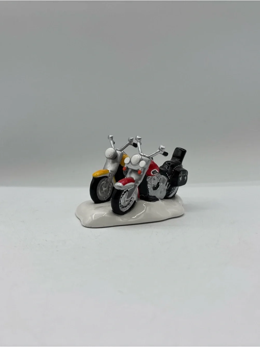 Department 56 1996 Vintage Original Snow Harley Davidson Fat Boy & Softail 54900